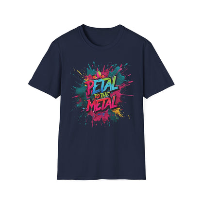 Petal To The Metal  – Playful Vibrant Graffiti Typography T-Shirt