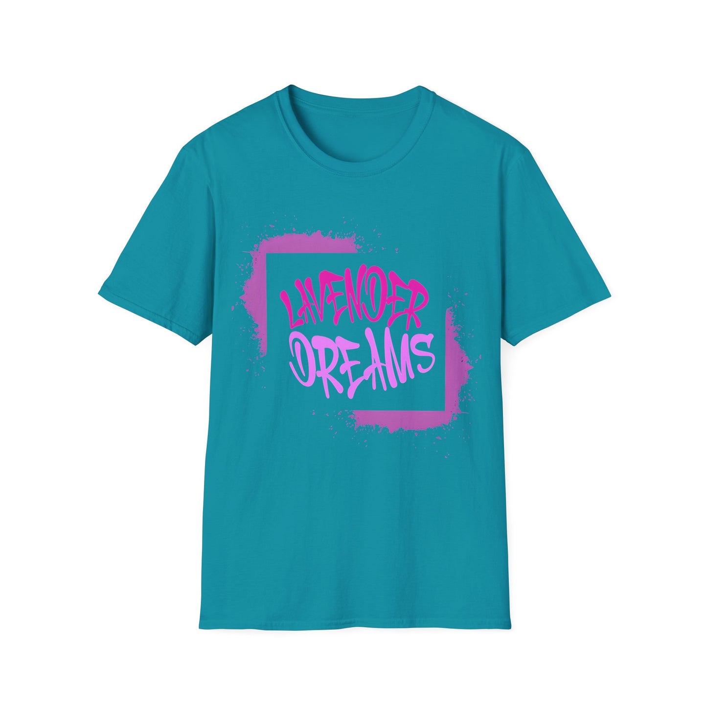 Lavender Dreams T-Shirt - Bold Graffiti Pink Typography Design