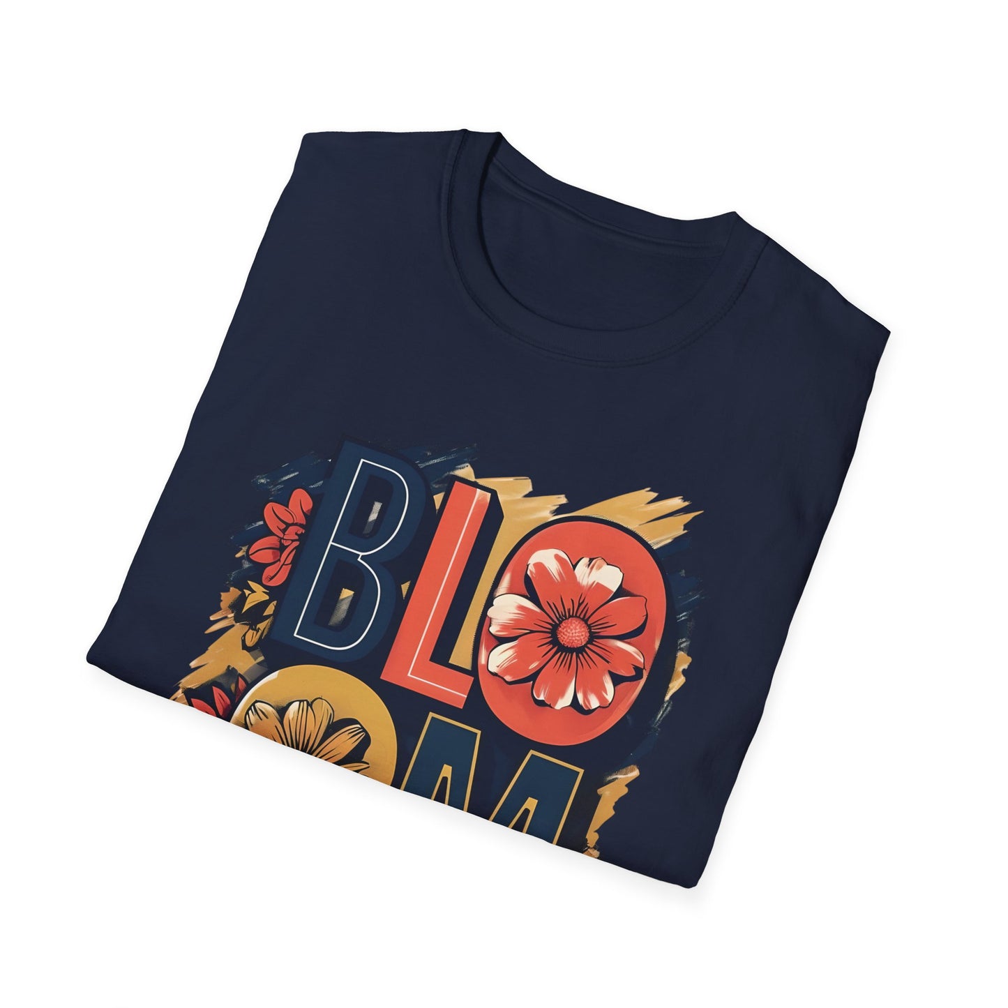 Vibrant Bloom T-Shirt - Typography Bold Design