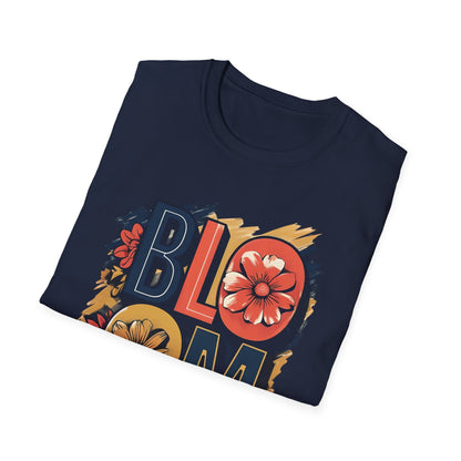Vibrant Bloom T-Shirt - Typography Bold Design
