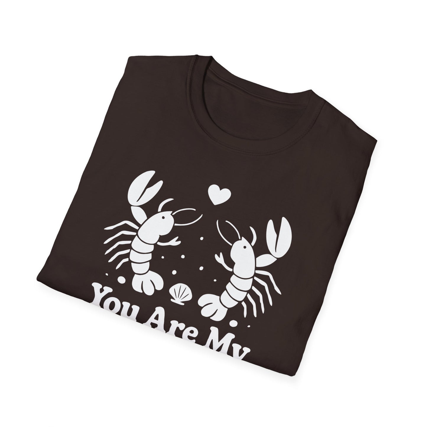 You Are My Lov-ster T-Shirt - White Cartoon of a Couple Lobsters Design