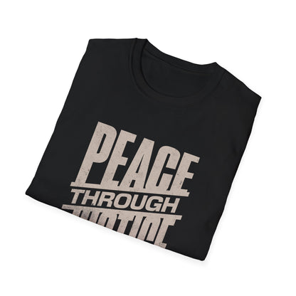 Peace Through Justice - Activism Typography T-Shirt