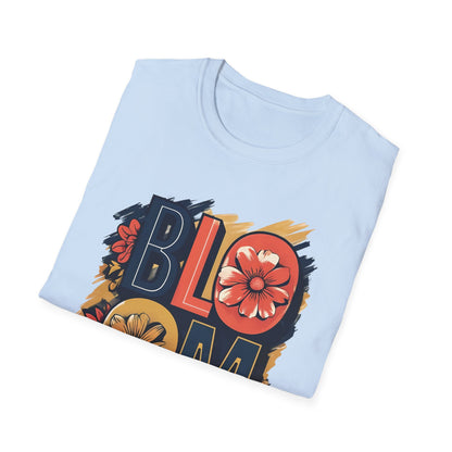 Vibrant Bloom T-Shirt - Typography Bold Design