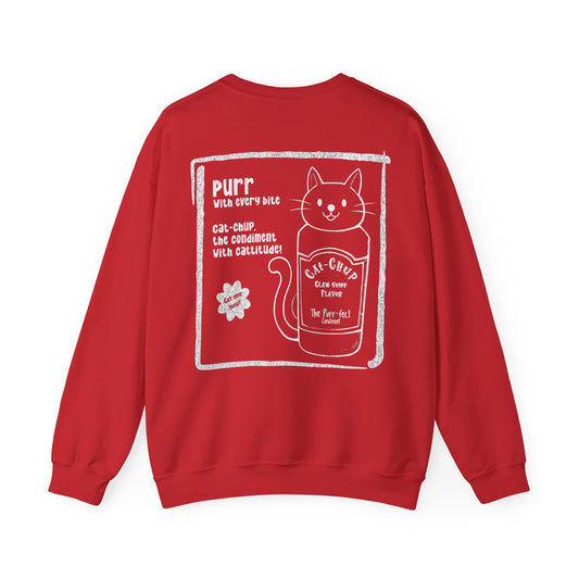 Cat-Chup - Playful Cat-Shaped Catchup bottle Advertisement Sweatshirt