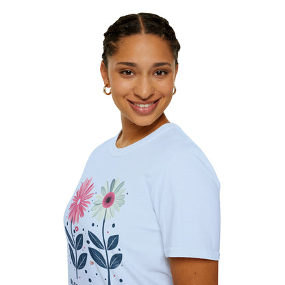 Bloom As You Go T-Shirt -  Boho Floral Design
