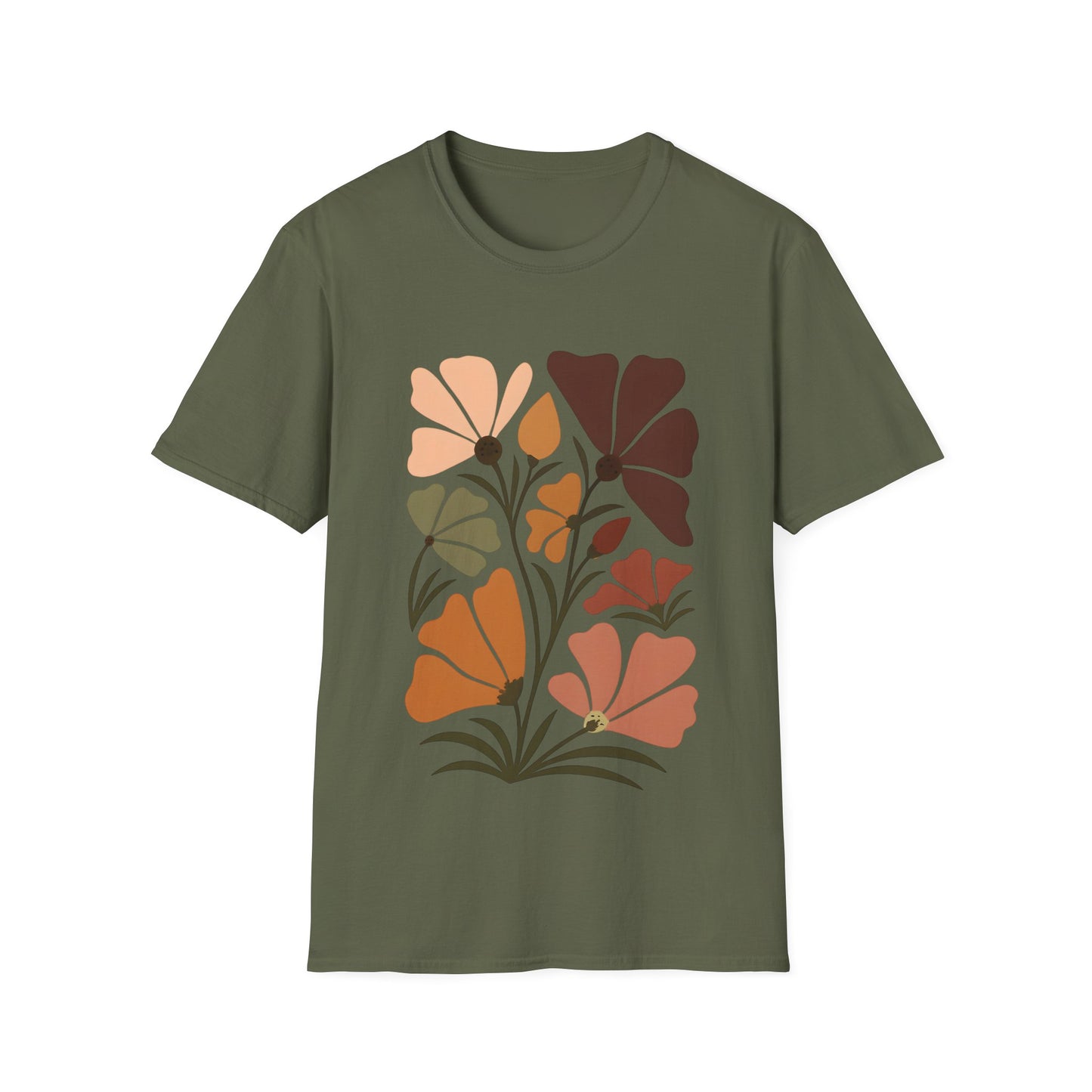 Vintage Boho Flowers T-Shirt