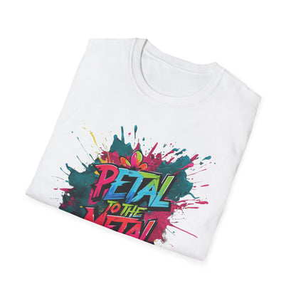 Petal To The Metal  – Playful Vibrant Graffiti Typography T-Shirt