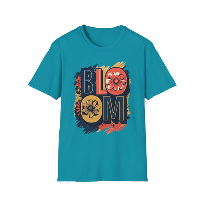 Vibrant Bloom T-Shirt - Typography Bold Design
