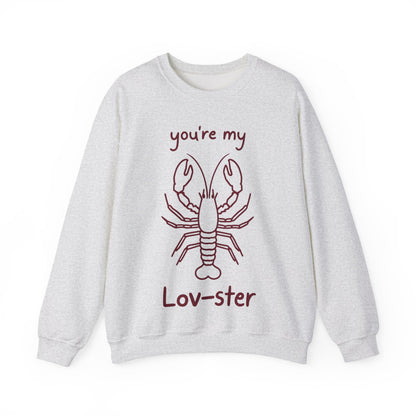 You're My Lov-ster - Minimalistic Lobster illustration Sweatshirt