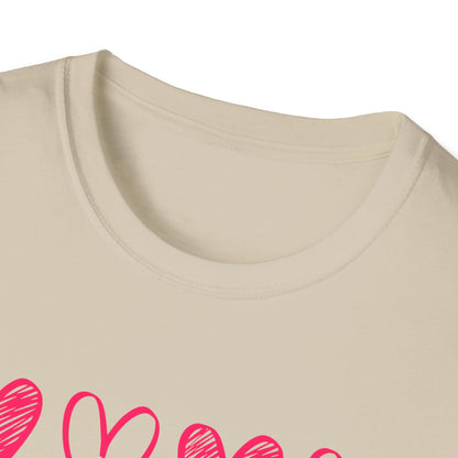 On Repeat, Play The Nice Moments - Monochrome Hearts Grid T-Shirt