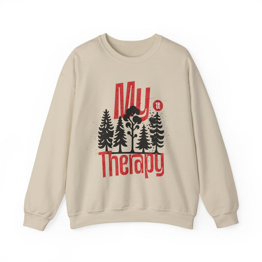 My Therapy - Black Tree Silhouette Sweatshirt