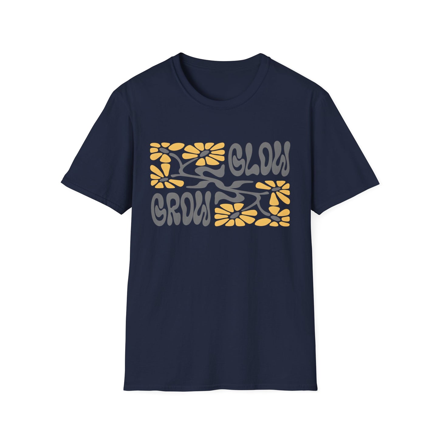 Glow Grow Boho Rectangle Floral T-Shirt