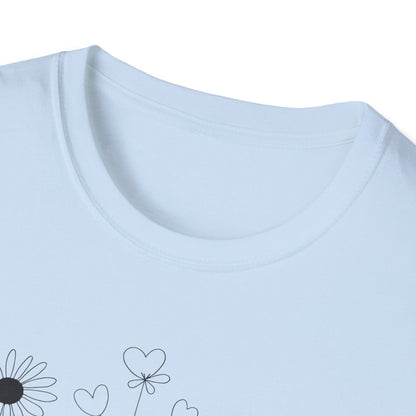 Delicate Botanical Chalk Sketches of Daisies and Dandelions