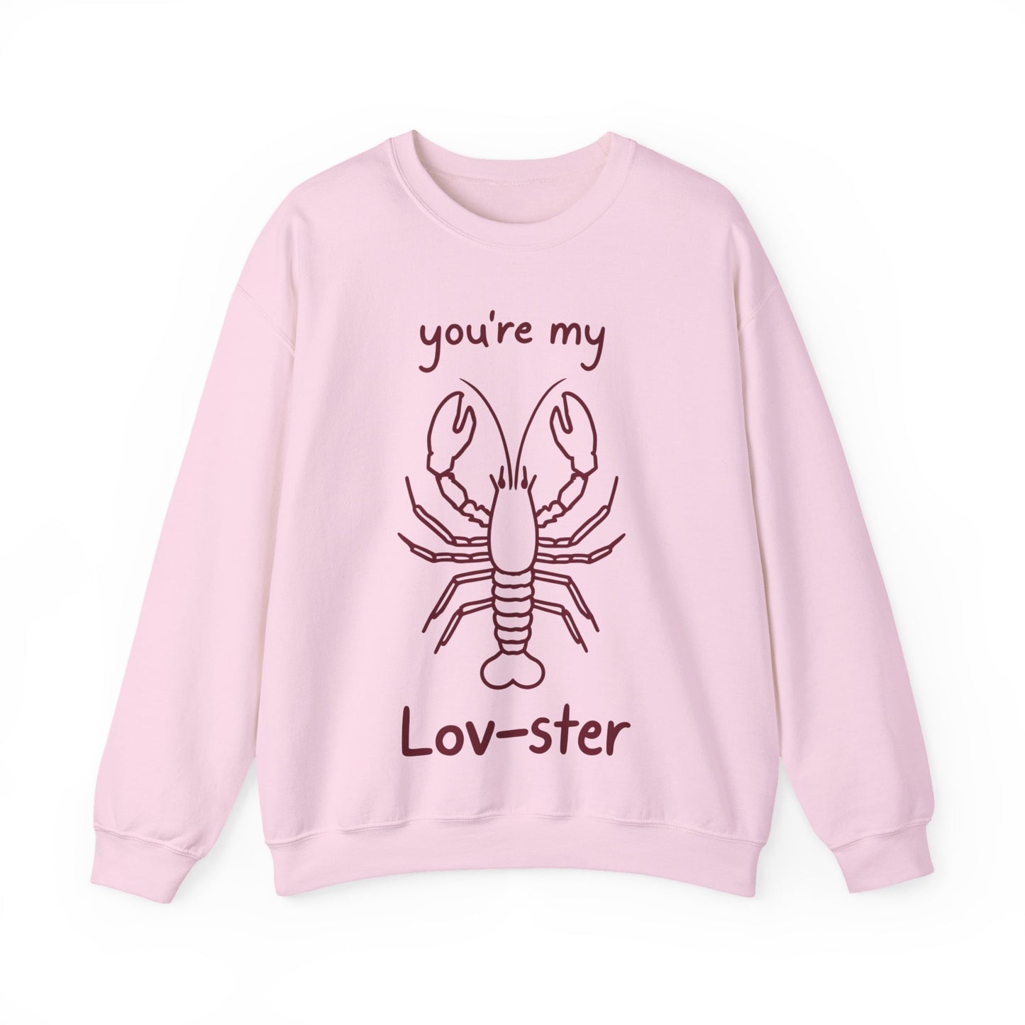 You're My Lov-ster - Minimalistic Lobster illustration Sweatshirt