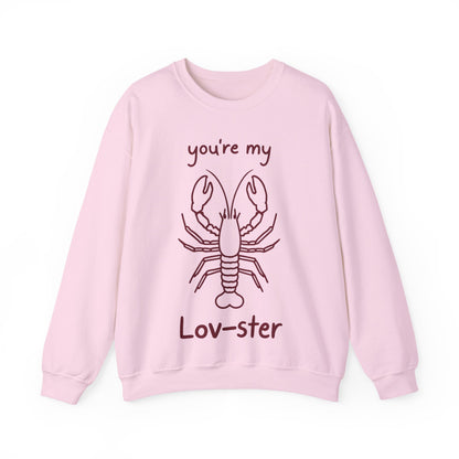 You're My Lov-ster - Minimalistic Lobster illustration Sweatshirt