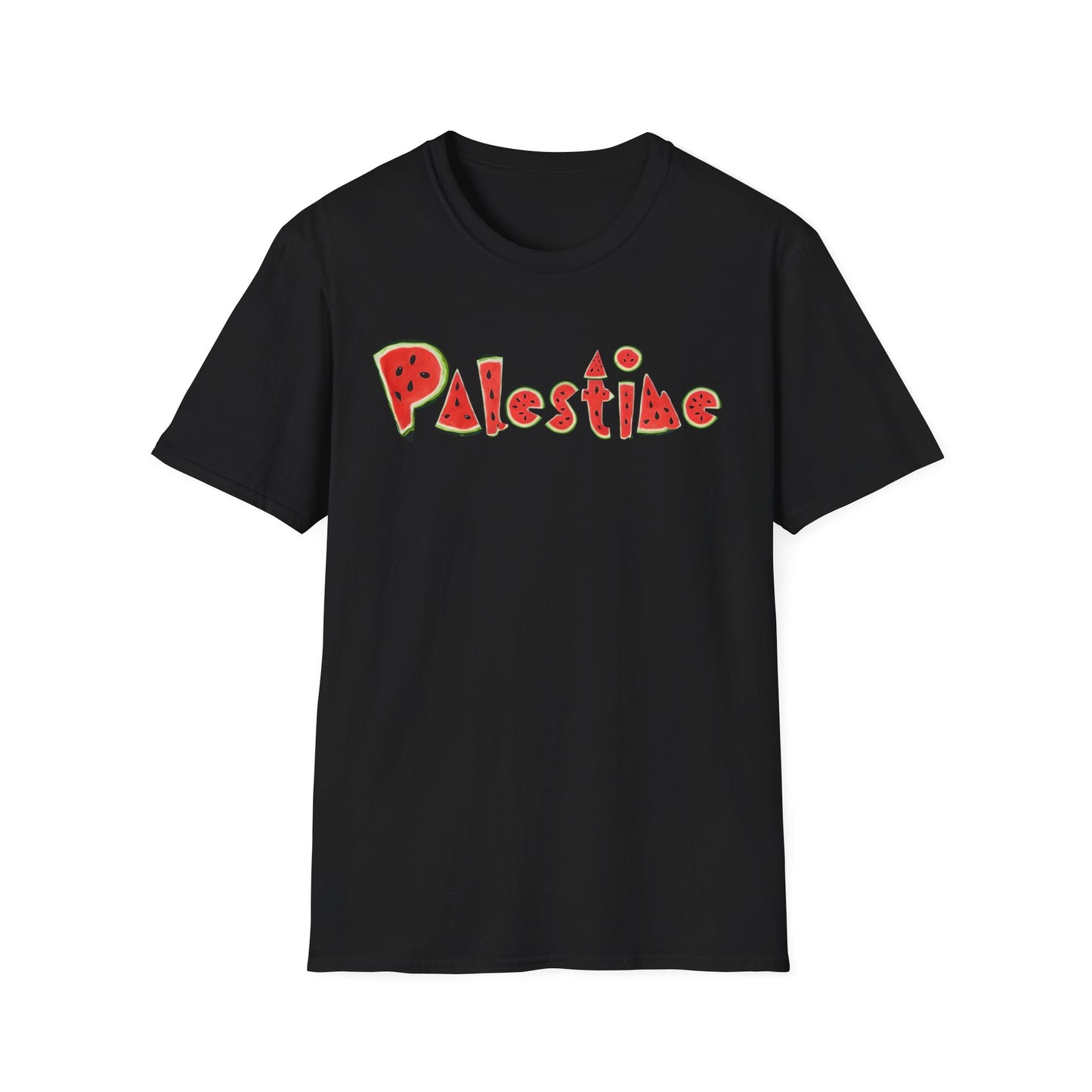 Palestine - Watermelon Pattern Typography T-Shirt