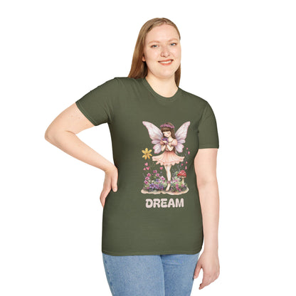 Dream Whimsical T-Shirt -  Fairy and Floral Design