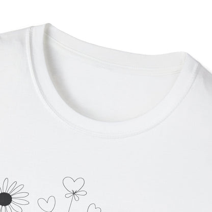 Delicate Botanical Chalk Sketches of Daisies and Dandelions