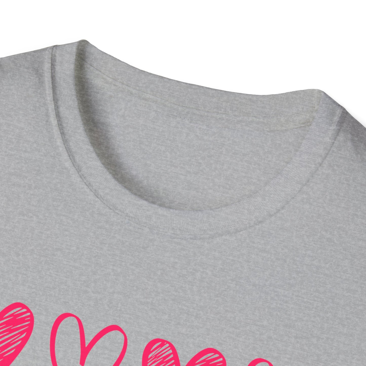 On Repeat, Play The Nice Moments - Monochrome Hearts Grid T-Shirt