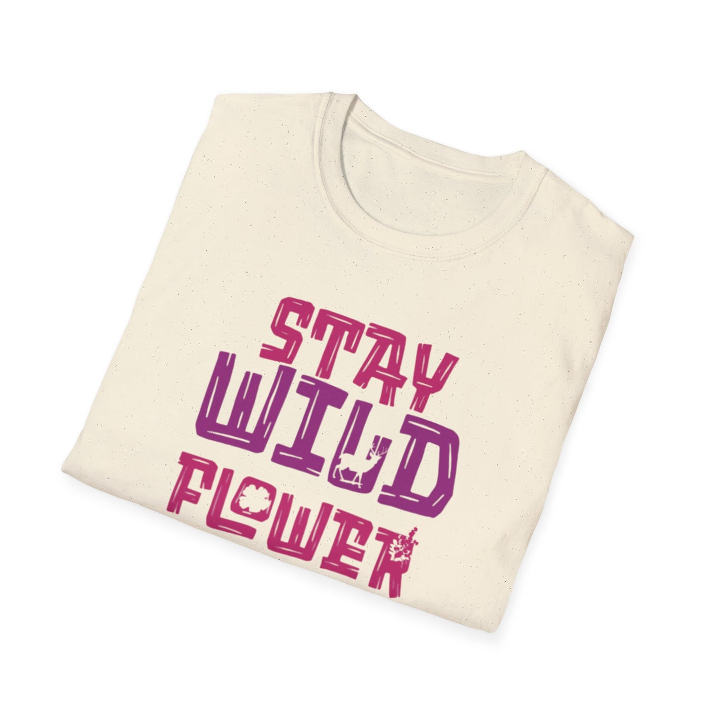 Stay Whild Flower Child T-Shirt –  Vibrant Typography Design