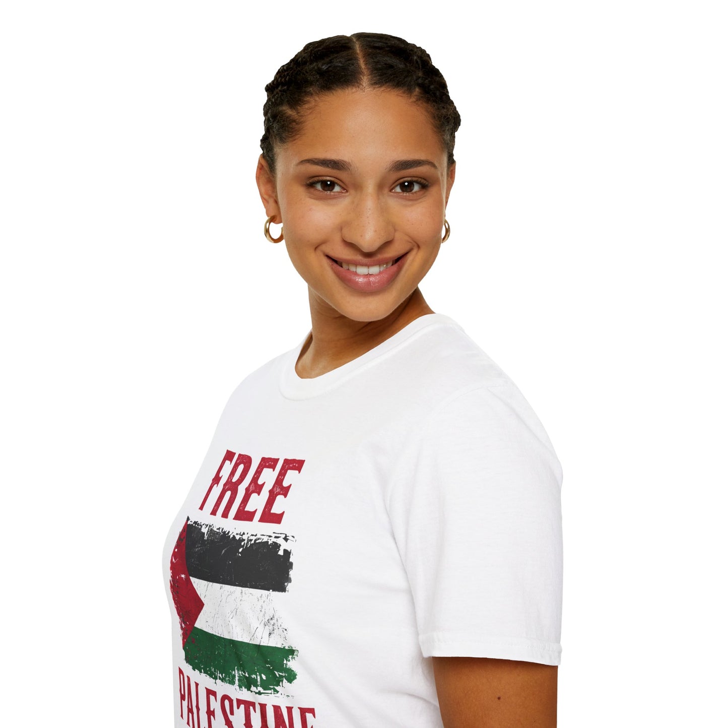 Free Palestine -  Palestine Distressed Flag T-Shirt