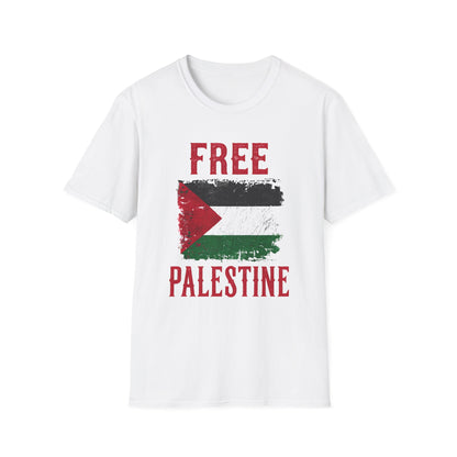 Free Palestine -  Palestine Distressed Flag T-Shirt