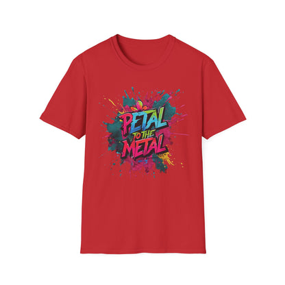 Petal To The Metal  – Playful Vibrant Graffiti Typography T-Shirt