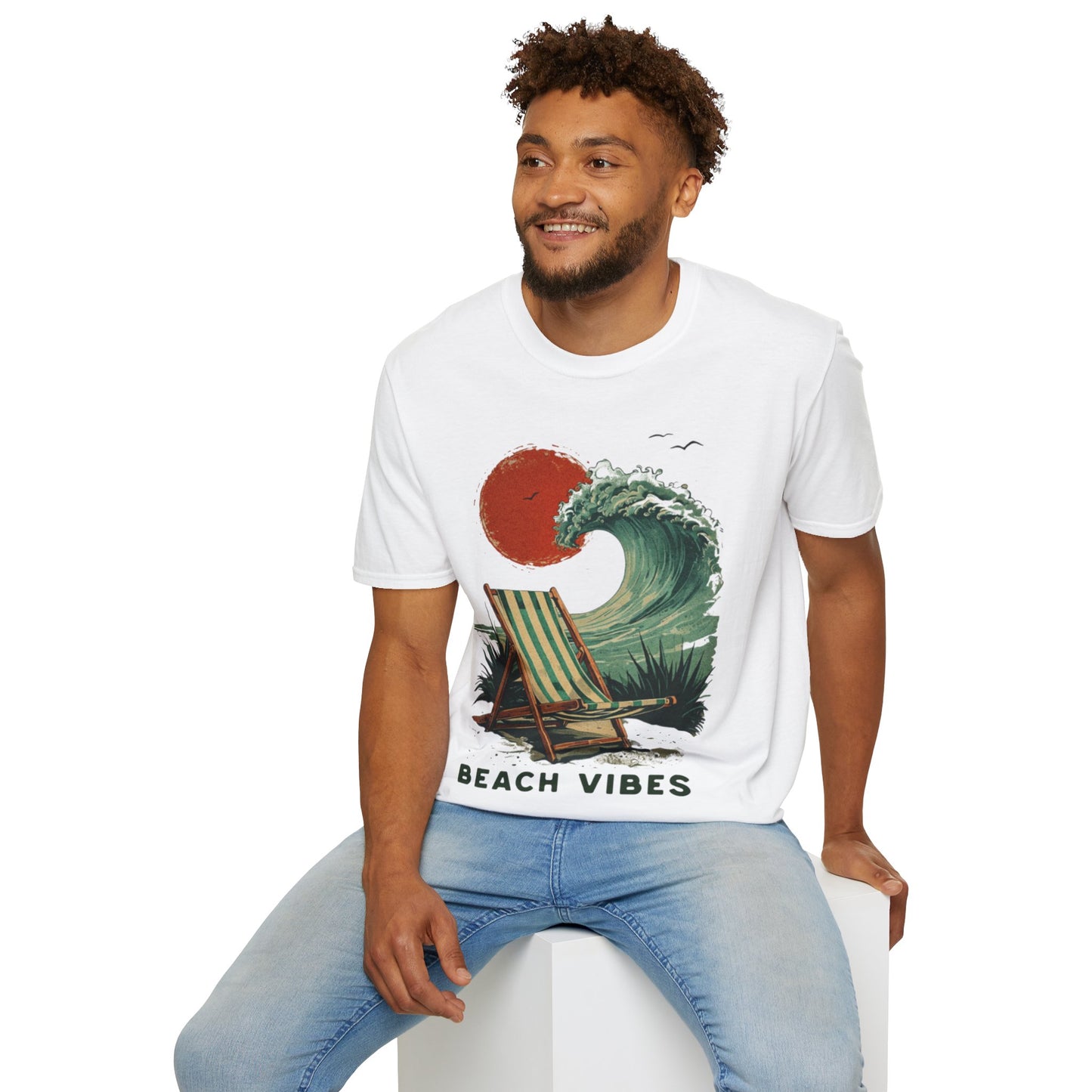 Beach Vibes - Vintage Beach Landscape T-Shirt