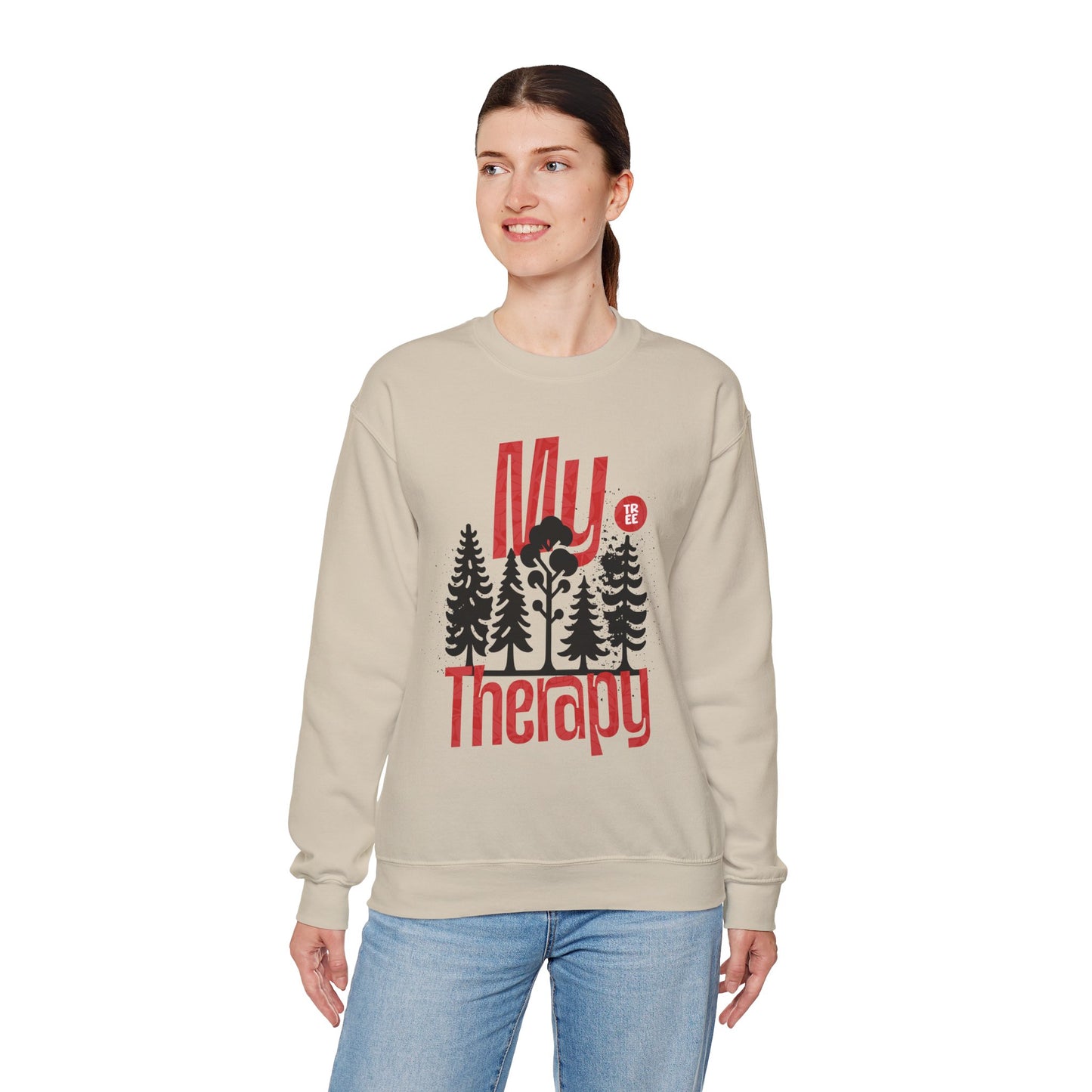 My Therapy - Black Tree Silhouette Sweatshirt