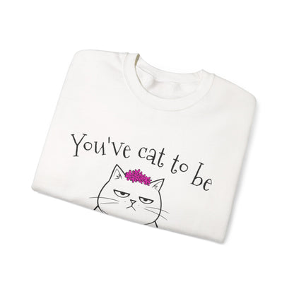 You've got to be kidding me -  Annoyed Cartoon Cat Boy in a Tutu Sweatshirt