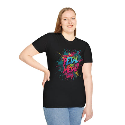 Petal To The Metal  – Playful Vibrant Graffiti Typography T-Shirt