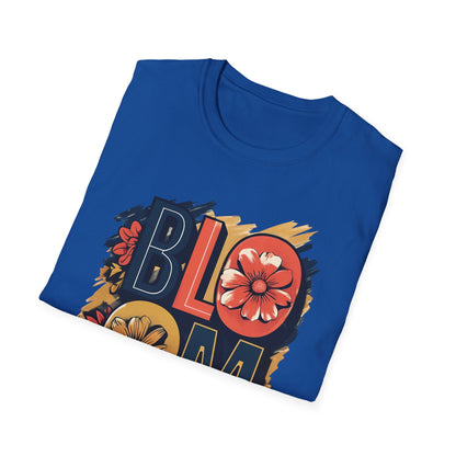 Vibrant Bloom T-Shirt - Typography Bold Design