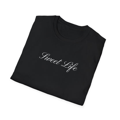 My Recipe of A Sweet Life - Monochrome Cupcake Front and Back Design T-Shirt