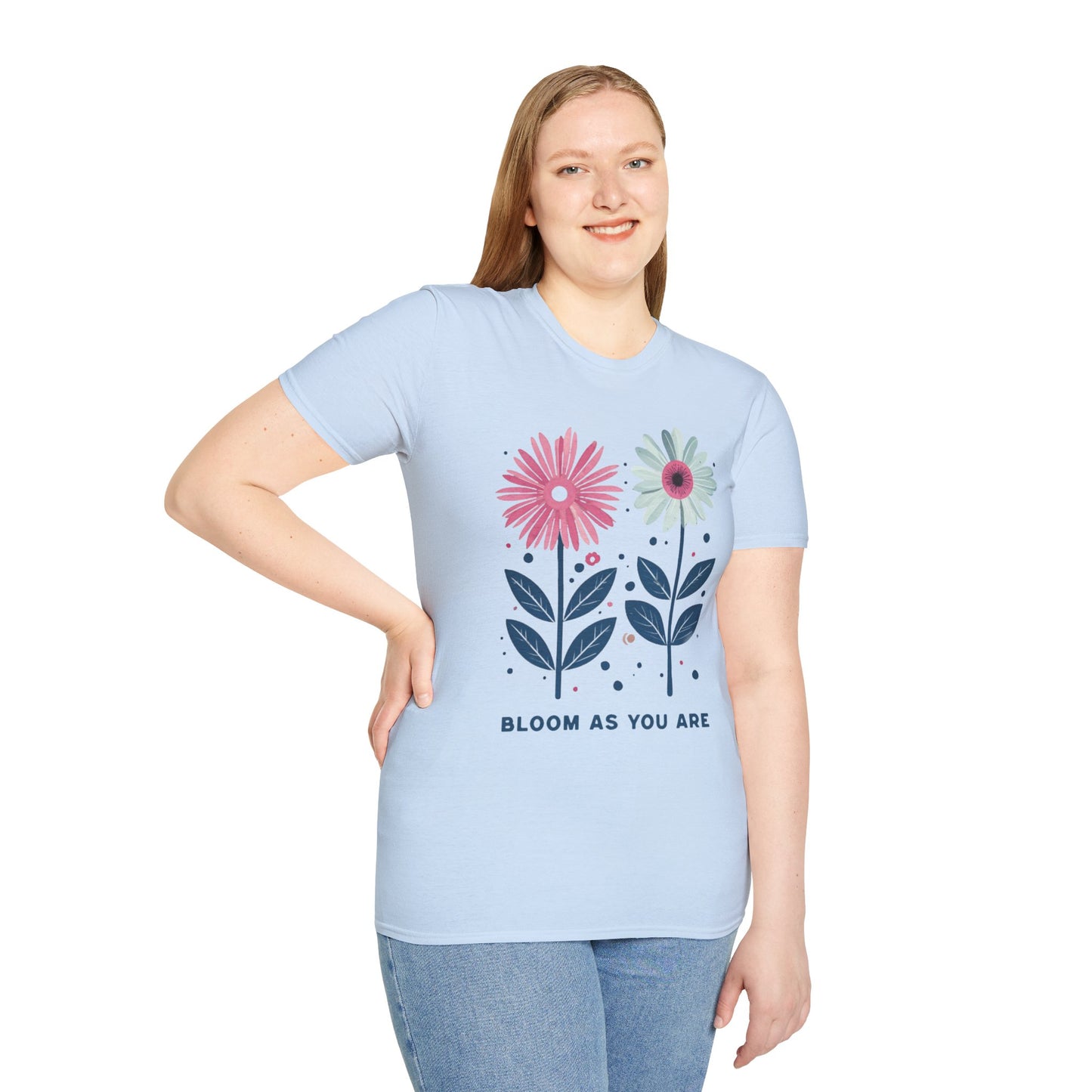 Bloom As You Go T-Shirt -  Boho Floral Design