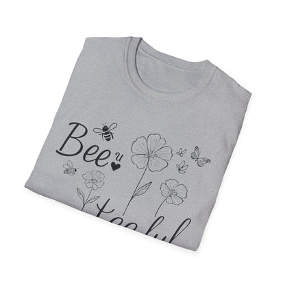 Beautiful T-Shirt – Whimsical Flowers, Bees & Butterflies – Playful Botanical Design