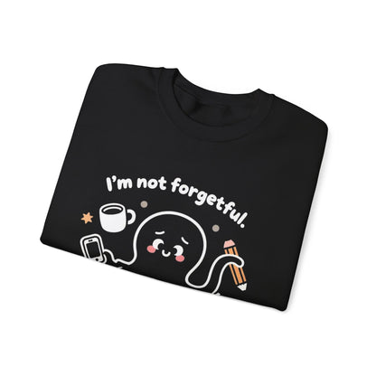 I'm Not Forgetful, I'm Just Running Too Many Tabs - Playful Silhouette Sweatshirt