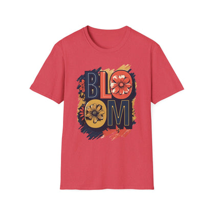 Vibrant Bloom T-Shirt - Typography Bold Design