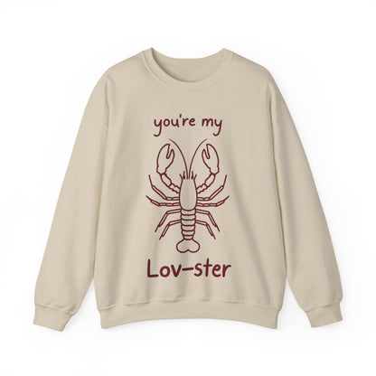 You're My Lov-ster - Minimalistic Lobster illustration Sweatshirt