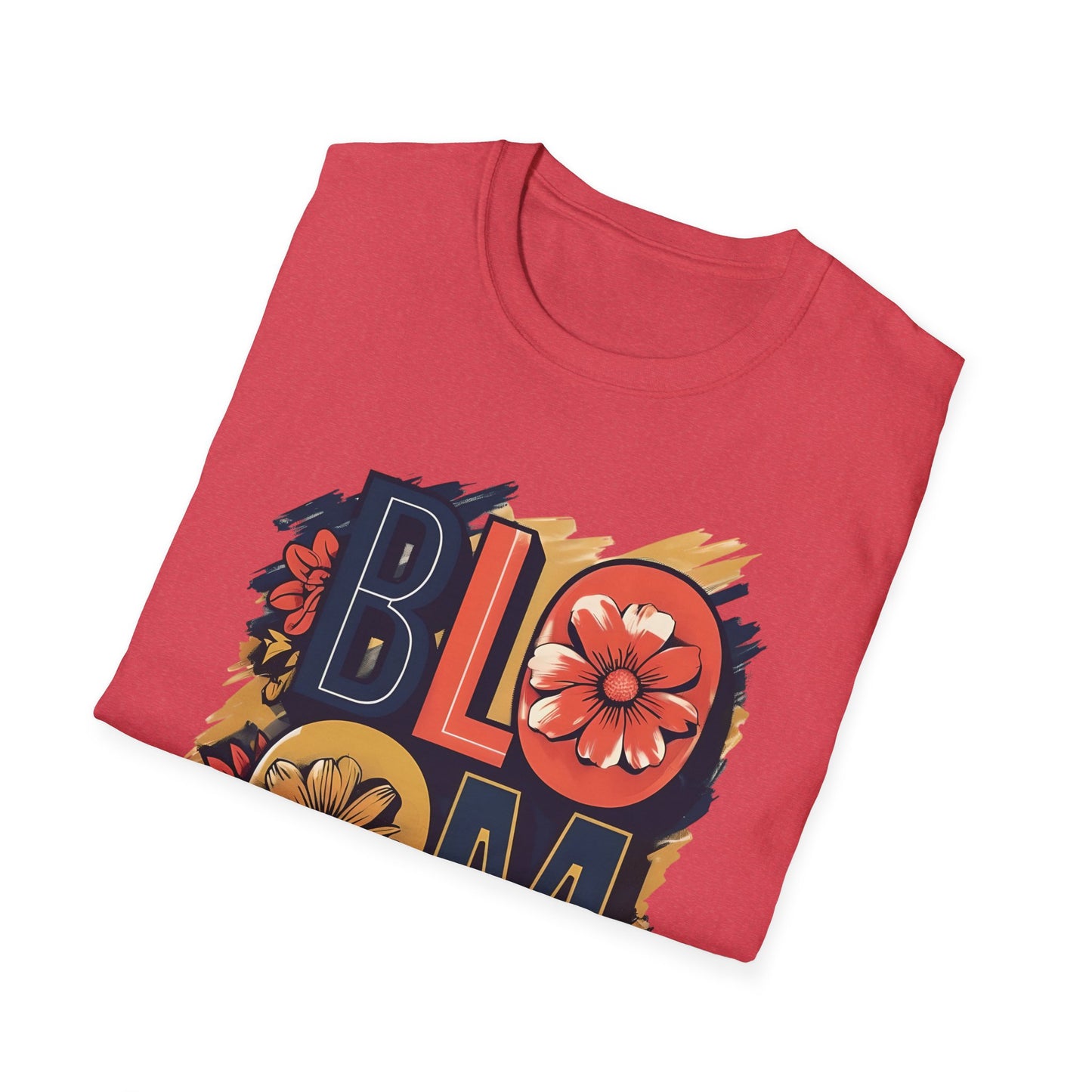 Vibrant Bloom T-Shirt - Typography Bold Design