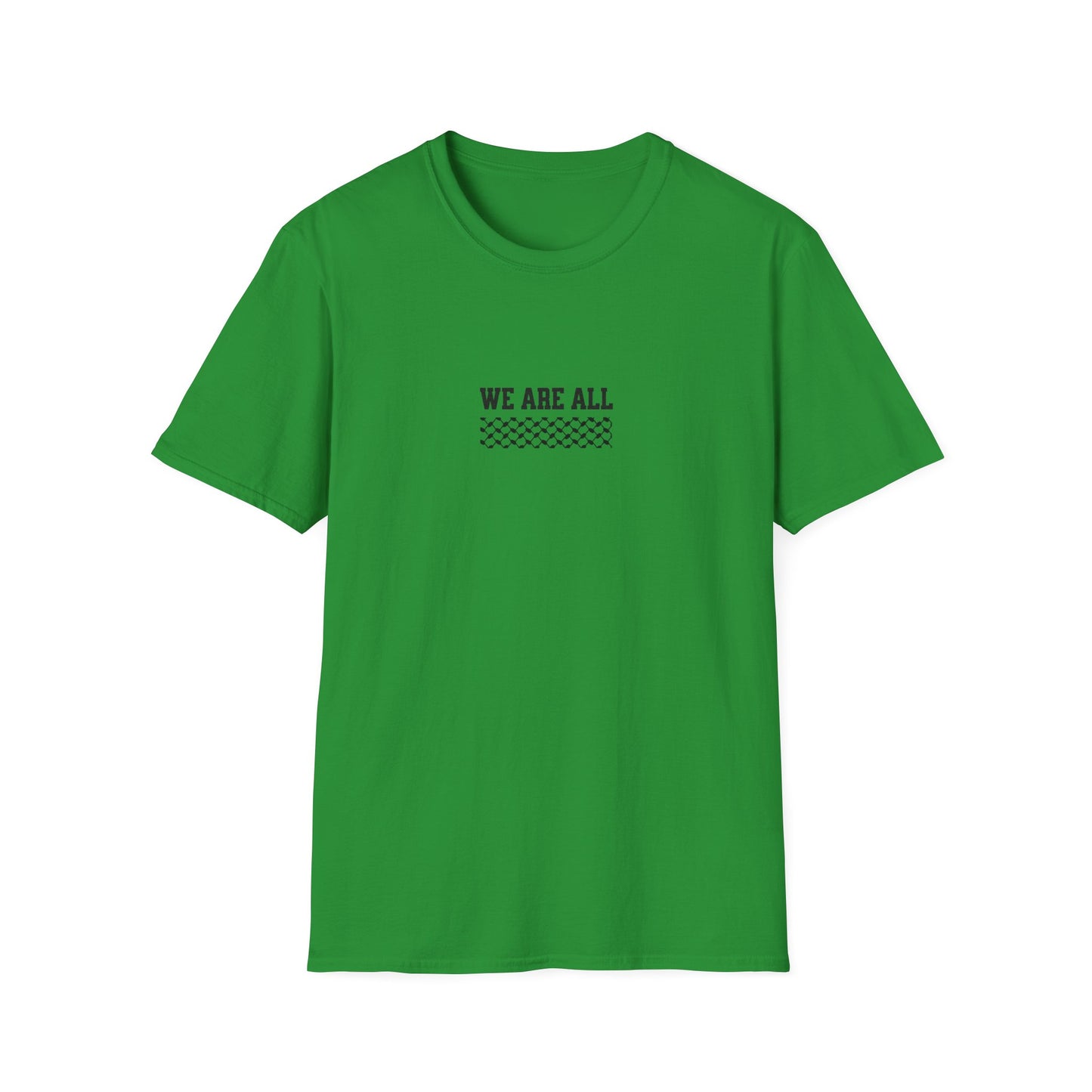 We Are All Palestinians - Front And Back Design Man's Face T-Shirt