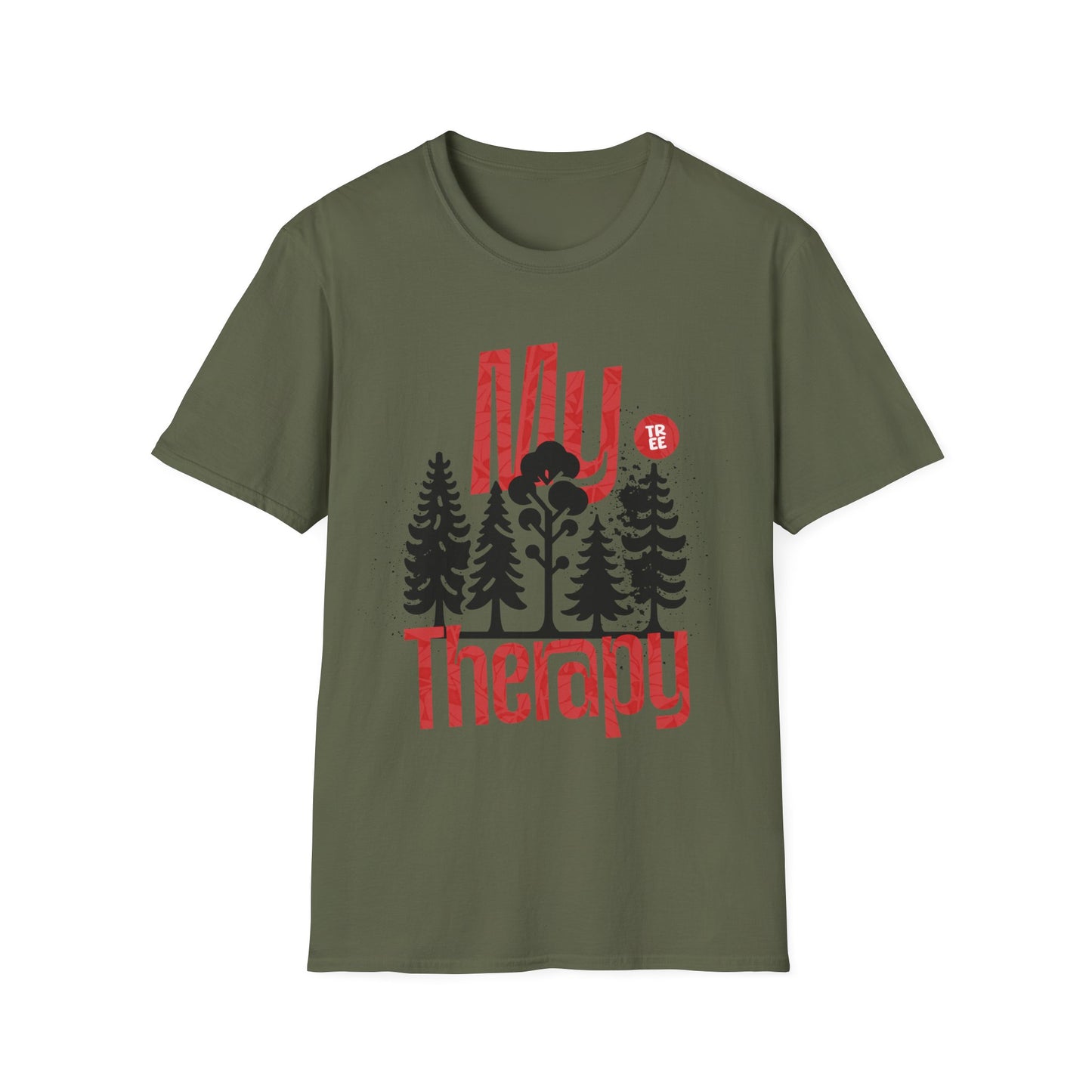 My Therapy - Black Tree Silhouette T-Shirt