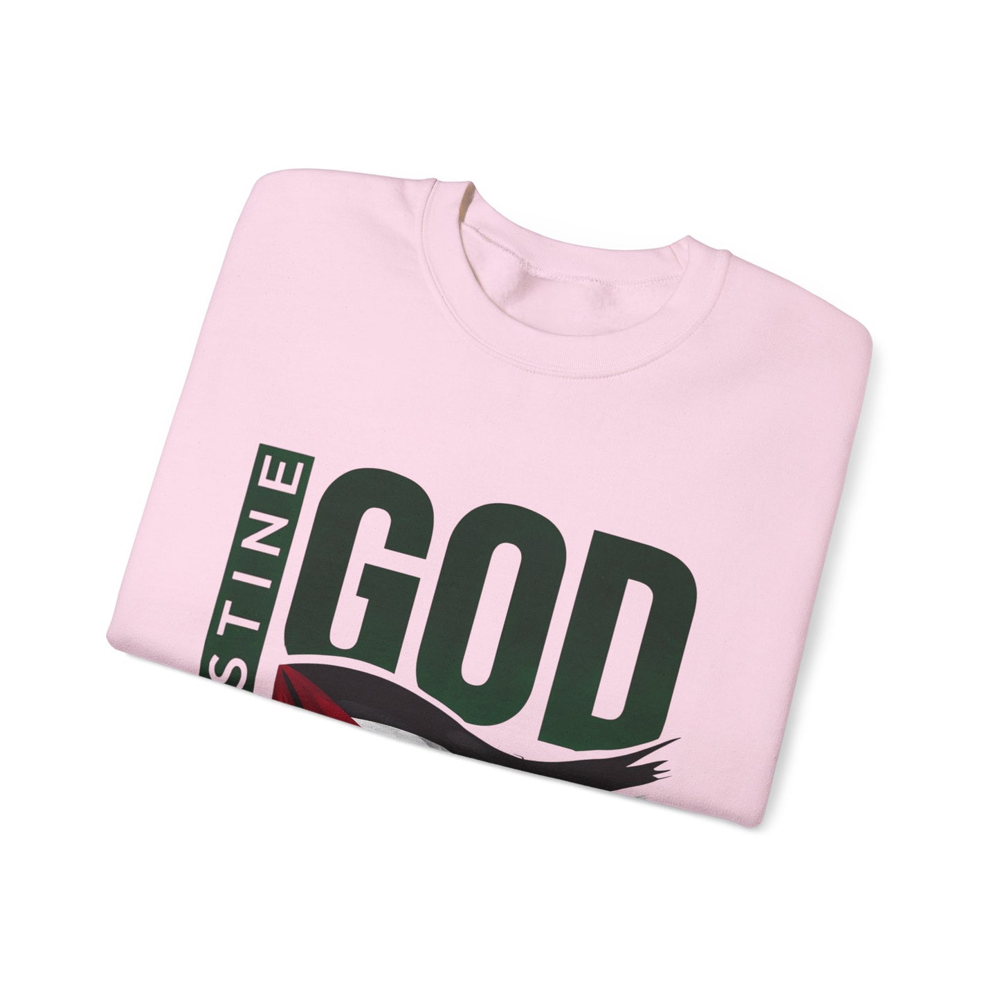 God Bless Palestine - Palestinian Distressed Flag