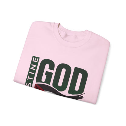 God Bless Palestine - Palestinian Distressed Flag