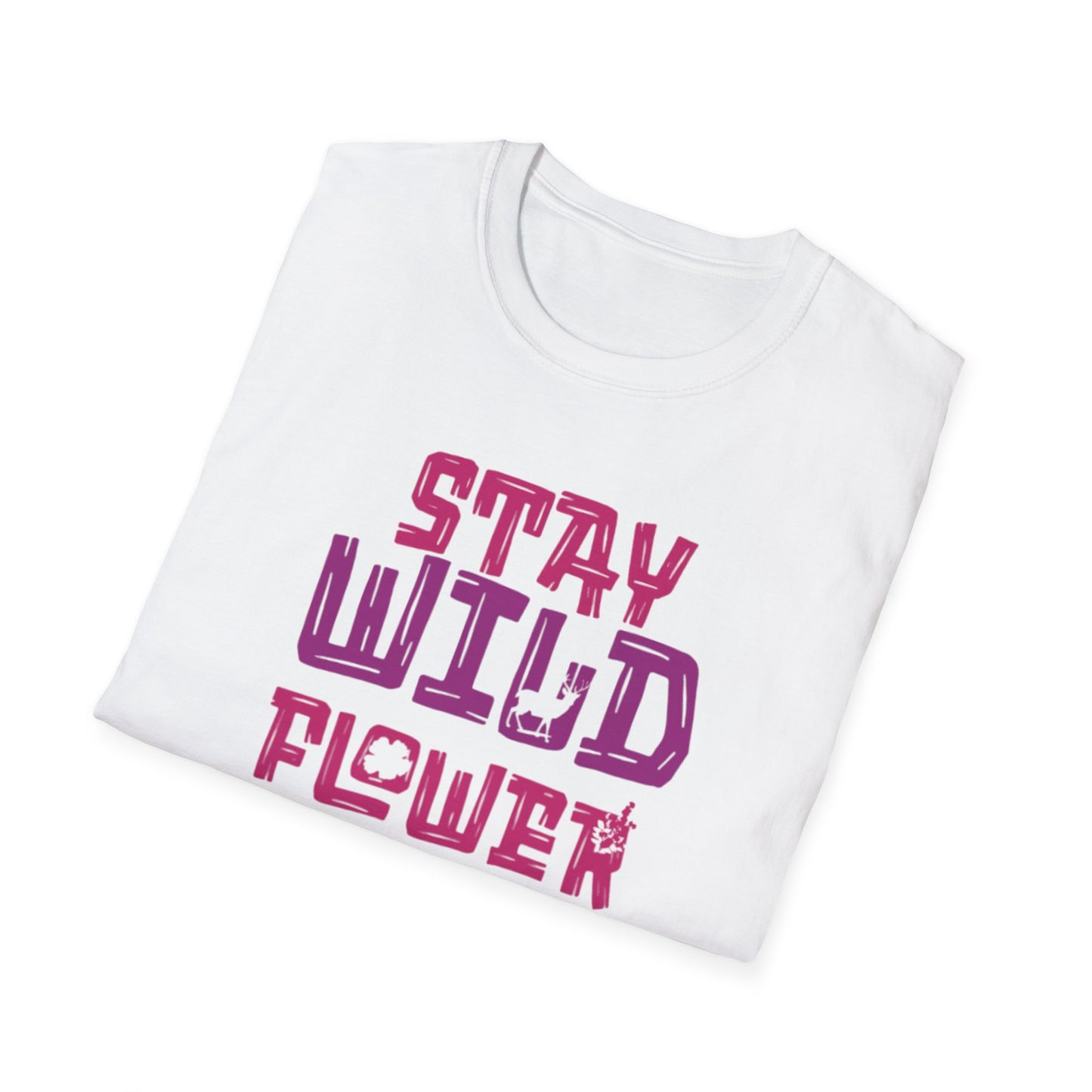 Stay Whild Flower Child T-Shirt –  Vibrant Typography Design