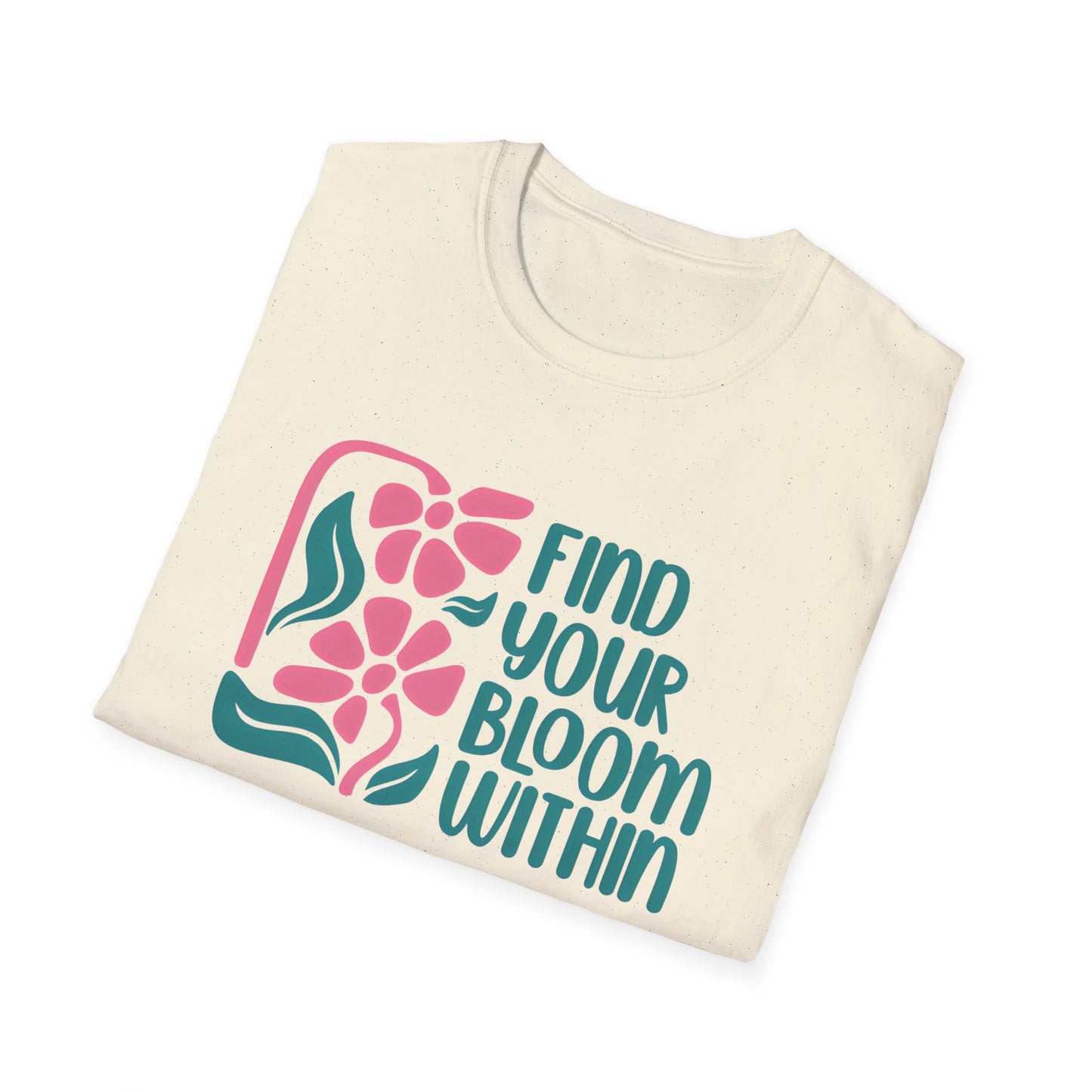 Find Your Bloom Within Boho Style Floral T-Shirt