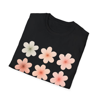 Soft Pastel Flowers Grid T-Shirt