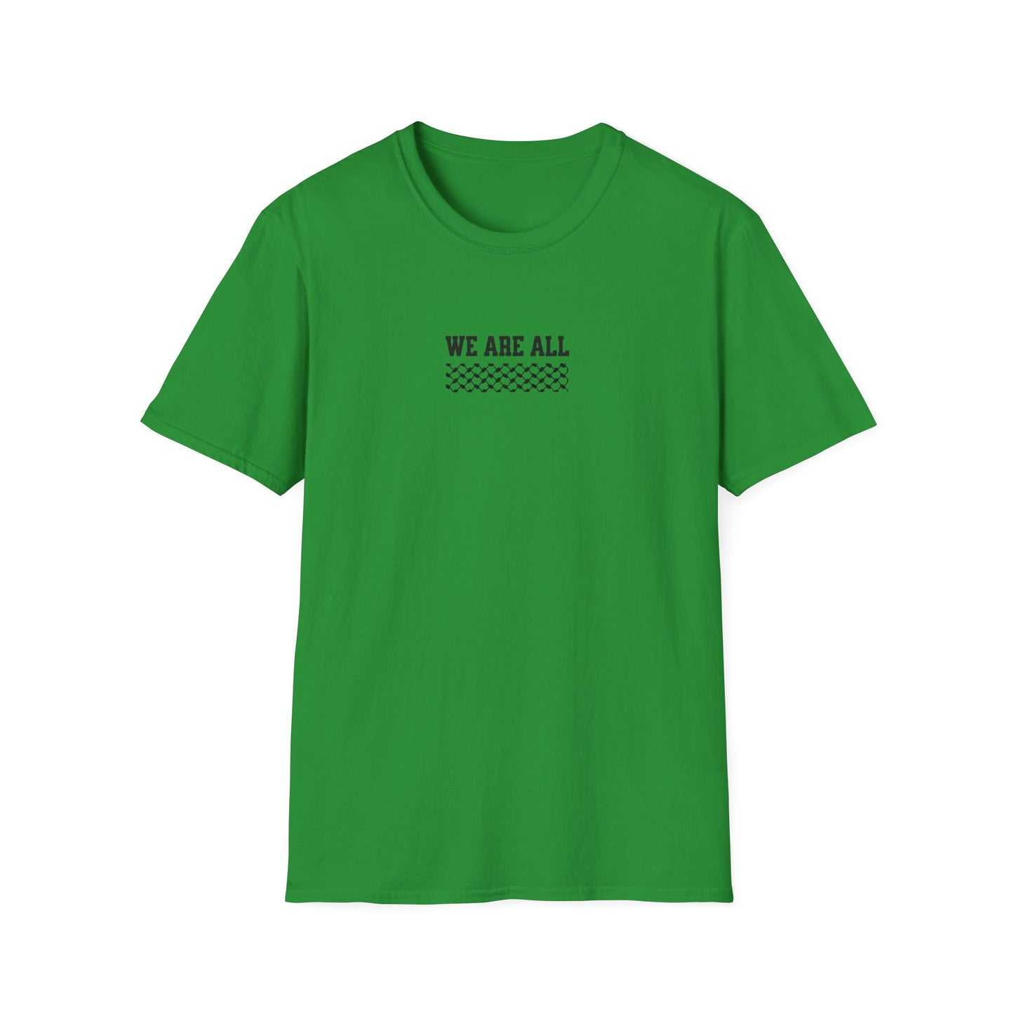 We Are All Palestinians - Front And Back Women's Face Design T-Shirt