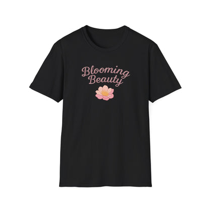 Blooming Beauty T-Shirt – Embroidery Like Style Typography And Floral Design