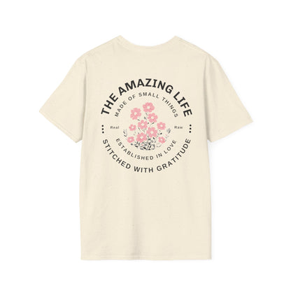 Minimalistic Floral Typography T-Shirt