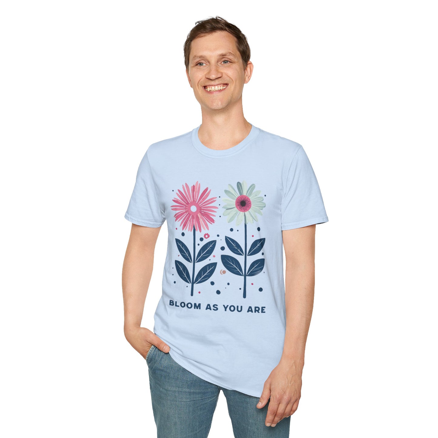 Bloom As You Go T-Shirt -  Boho Floral Design